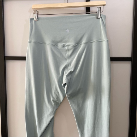 [12] 2022 Lululemon Athletica Align Pant High Rise 28” Aqua Mint Green Hazy Jade - Picture 10 of 14